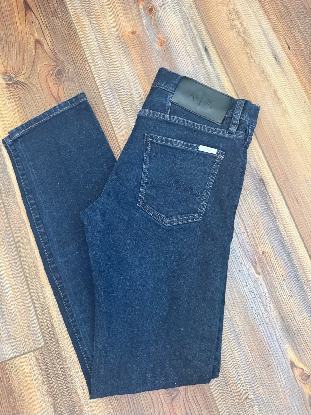 Armani Exchange women's  dark blue Slim Straight Jeans